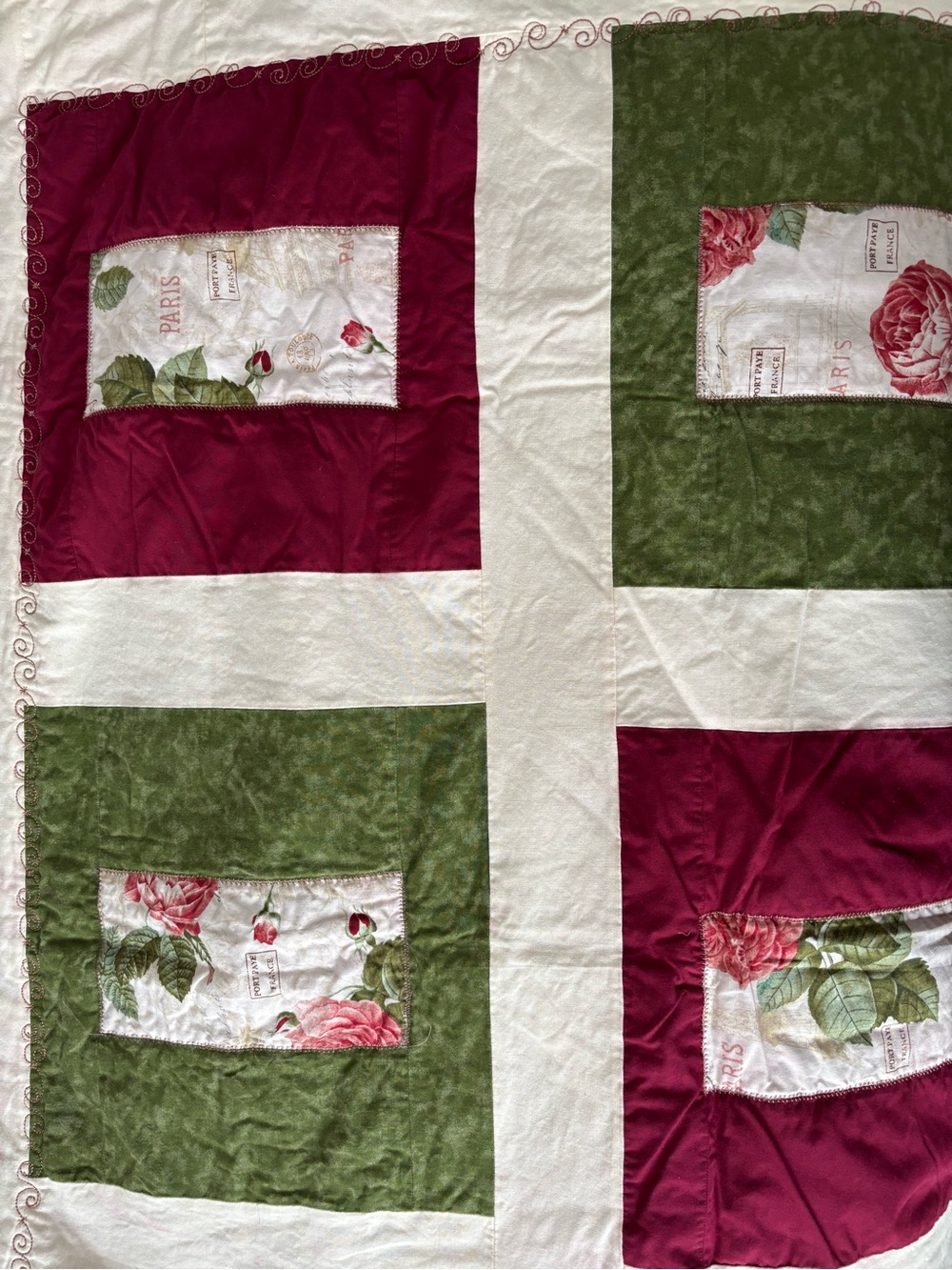 Patchwork Floral Quilt - Picture 4 of 8